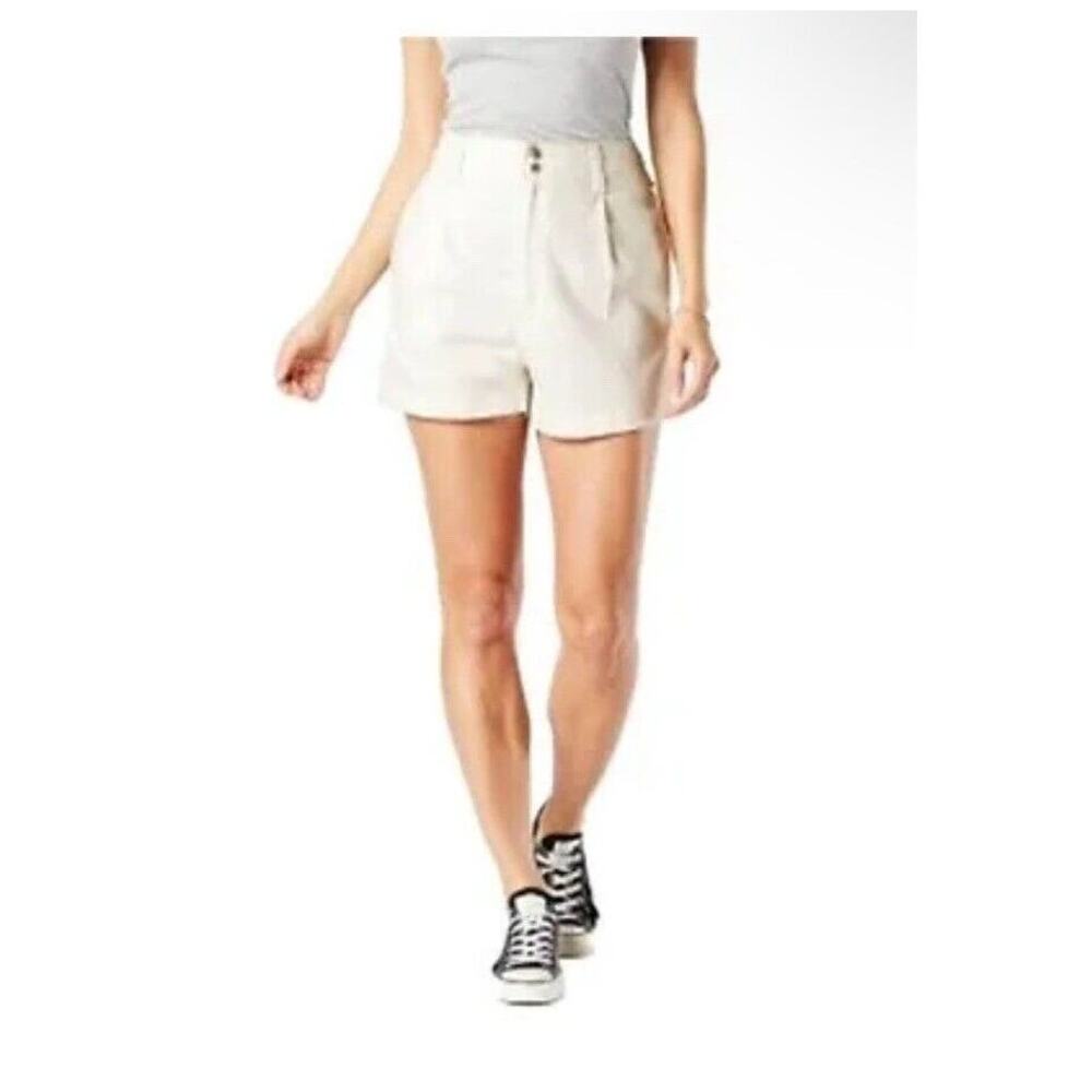 NWT Levi's DENIZEN Womens Size 10/30 Jet Stream White Loose A-Line Jean Shorts